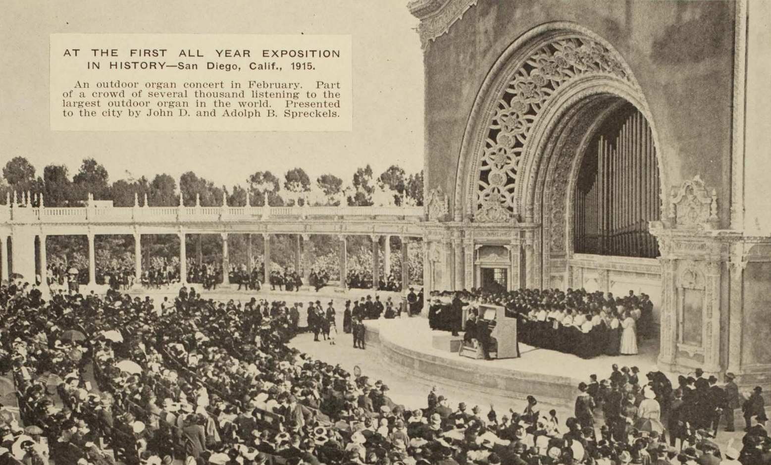 Dec. 31, 1914 — The night San Diego heard its first organ music
