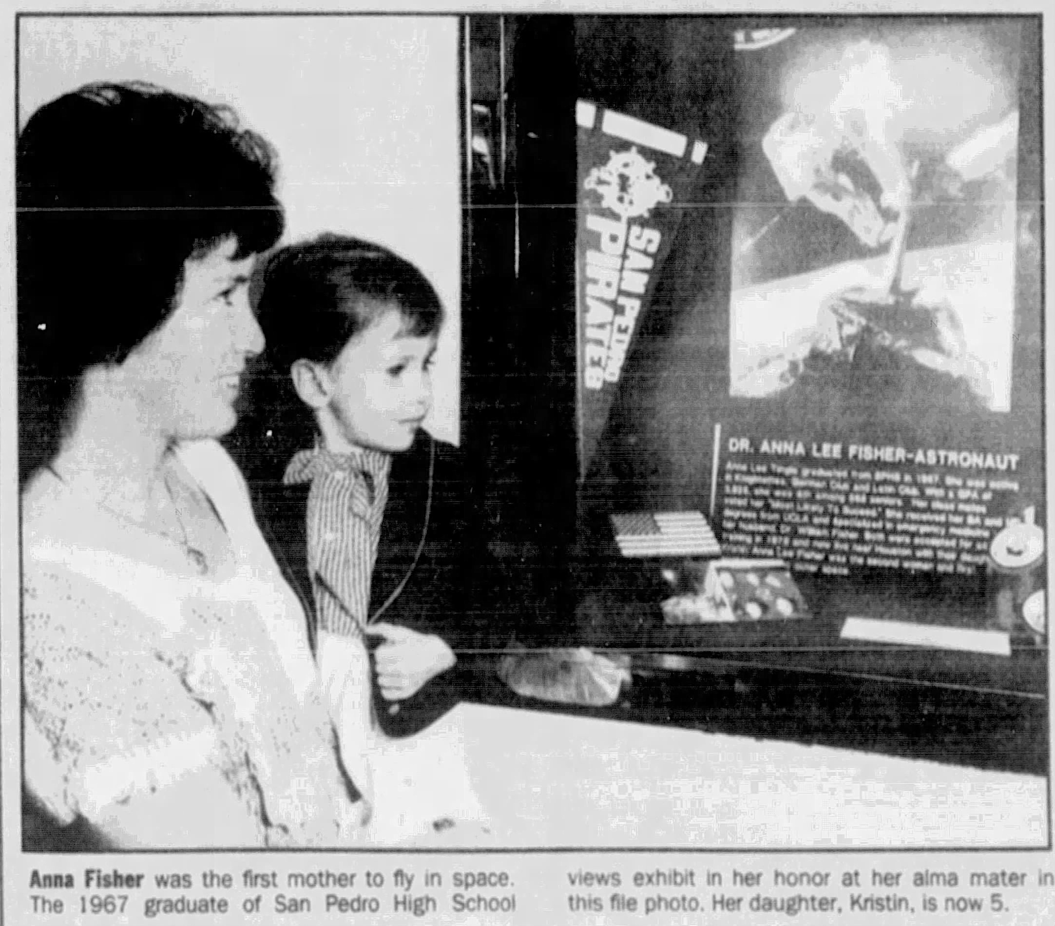 Anna Fisher was the first mother to fly in space....