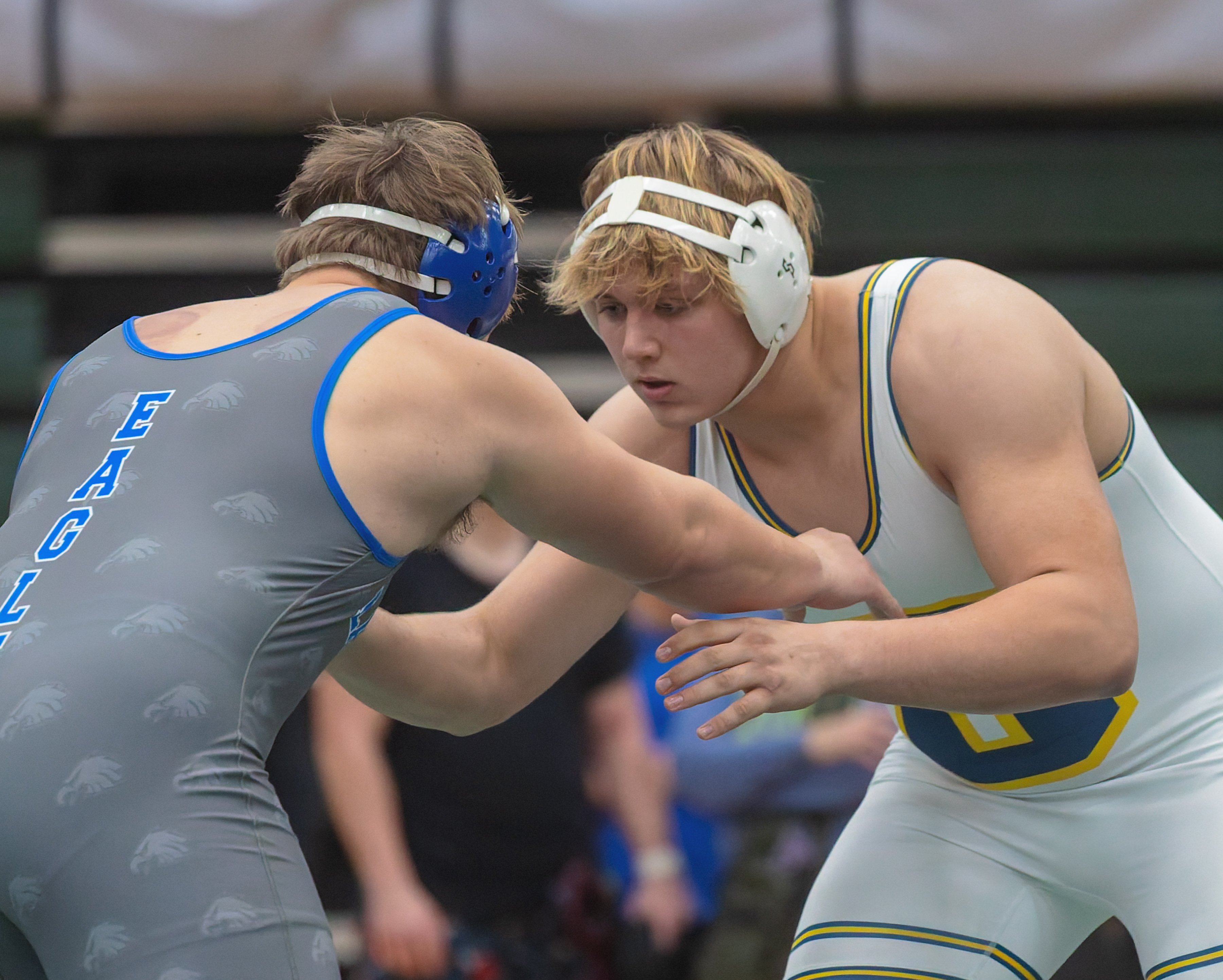 Oxford's Liam Samborski (right) took home the Oakland County Championship...