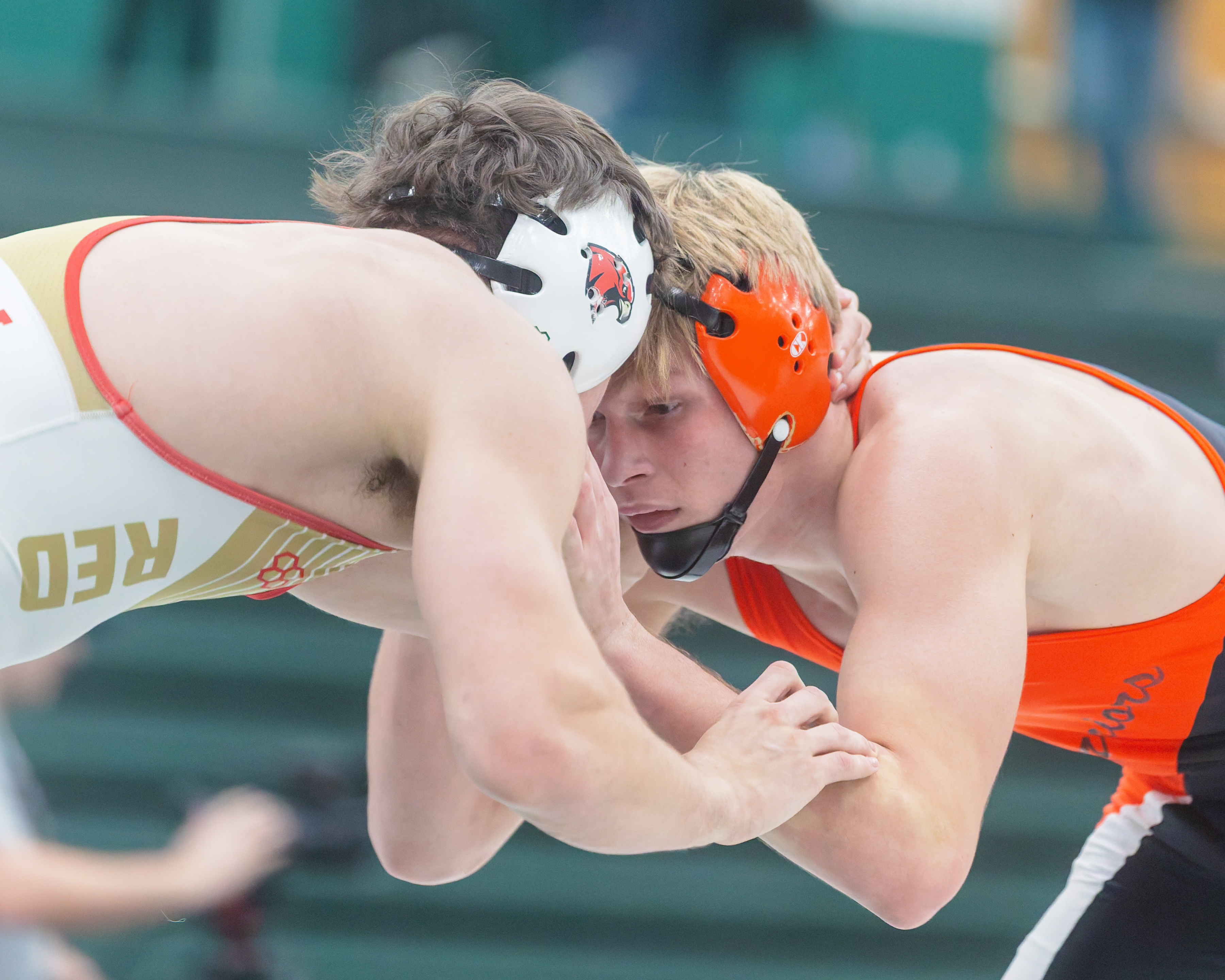 Brother Rice's Deacon Macneill (right) defeated Troy Athen's Stephan Lezotte...