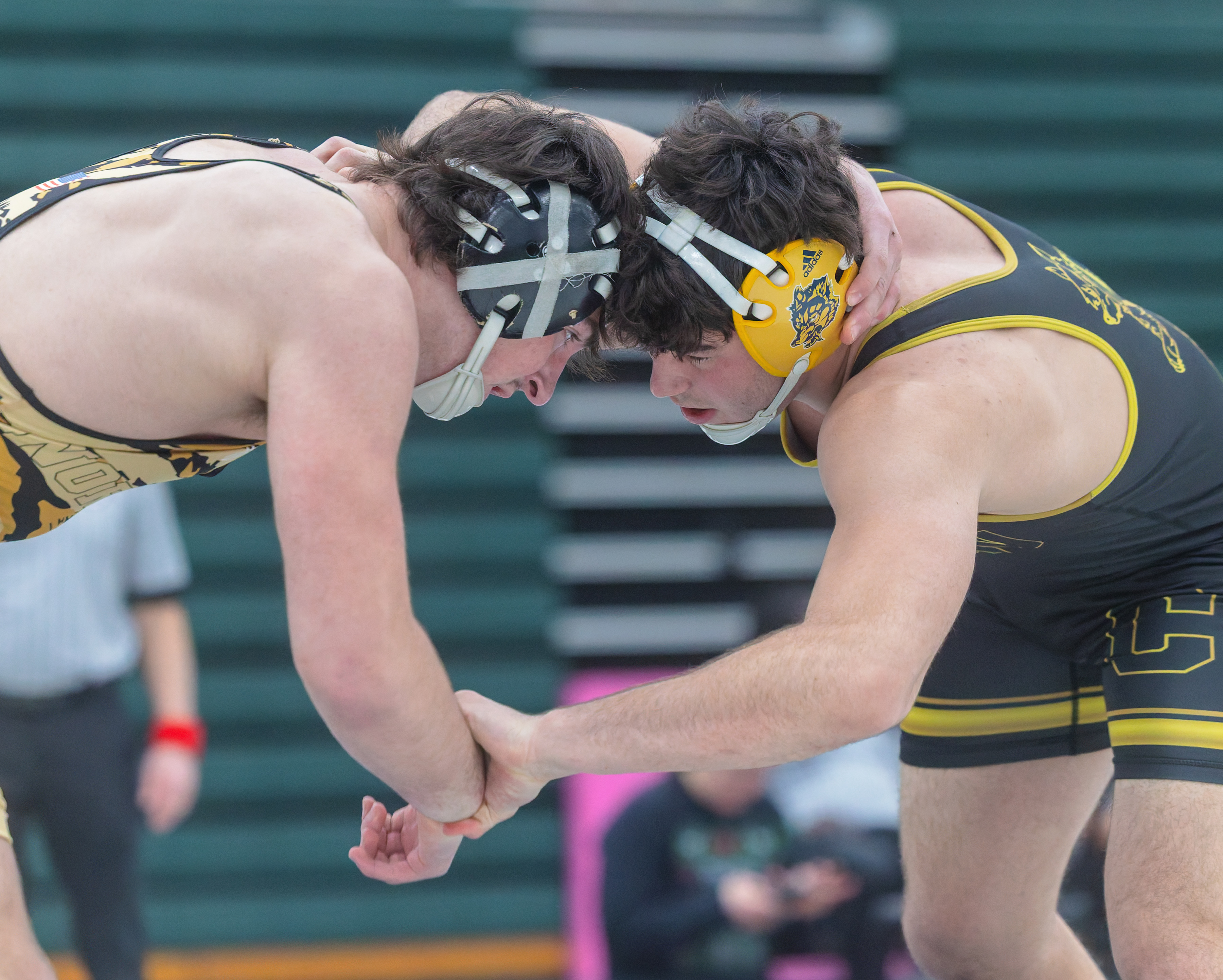 Clarkston's Trey Setter (right) defeated Walled Lake Northern's James Moore...