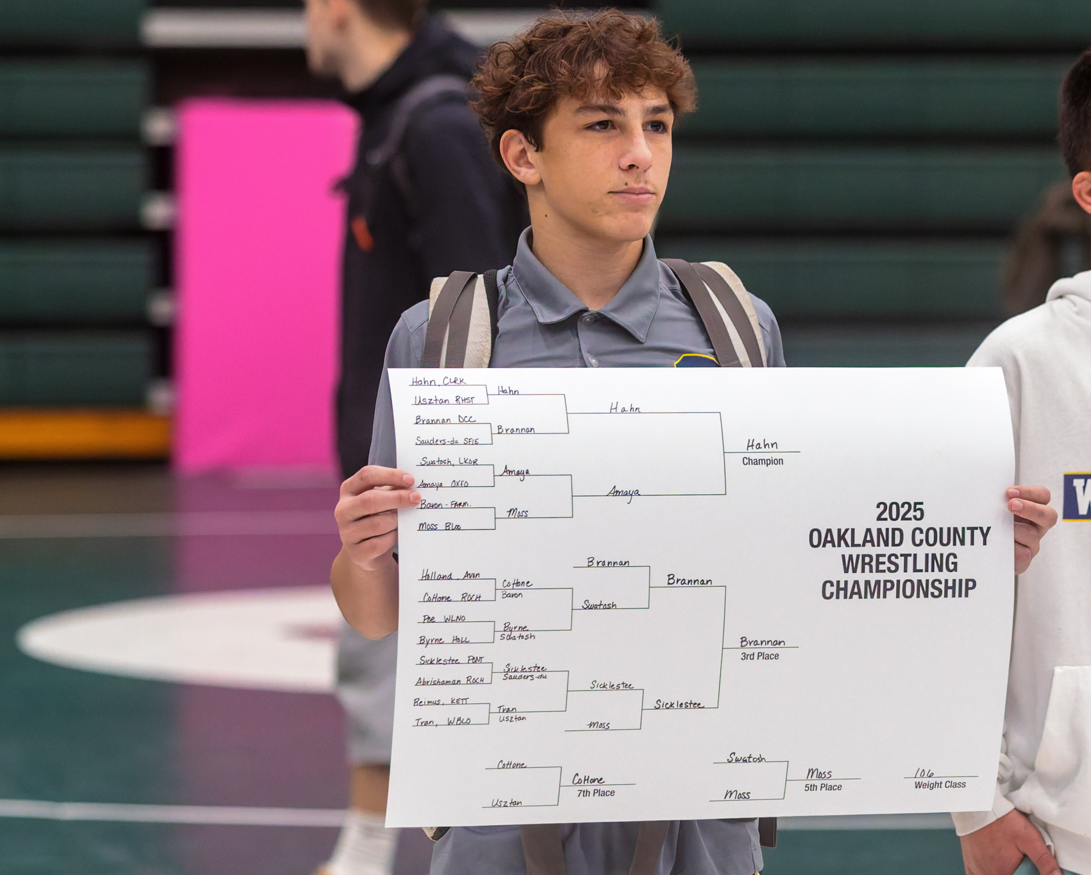 Clarkston's Joey Hahn took home the Oakland County Championship at...