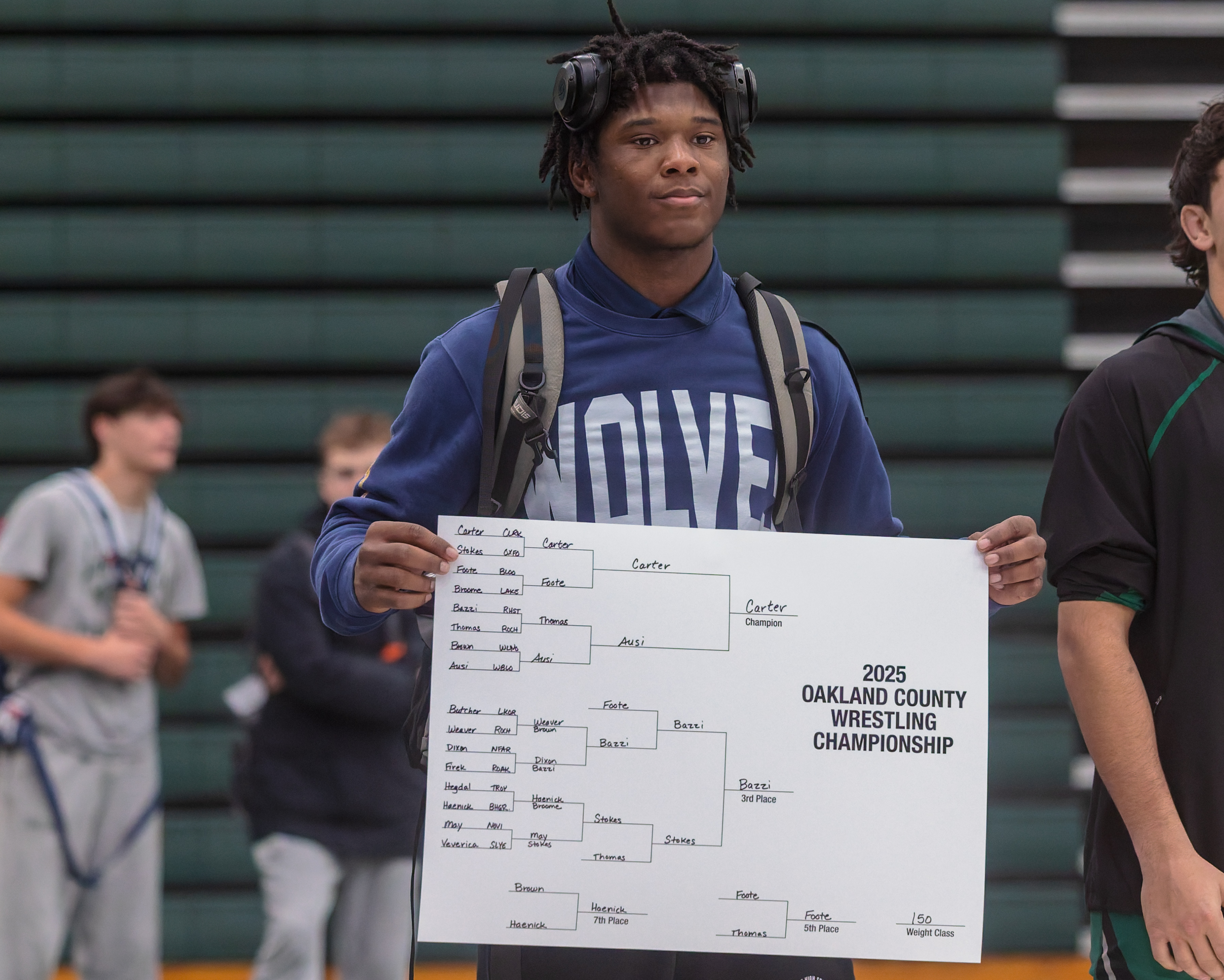 Clarkston's Nate Carter took home the Oakland County Championship at...