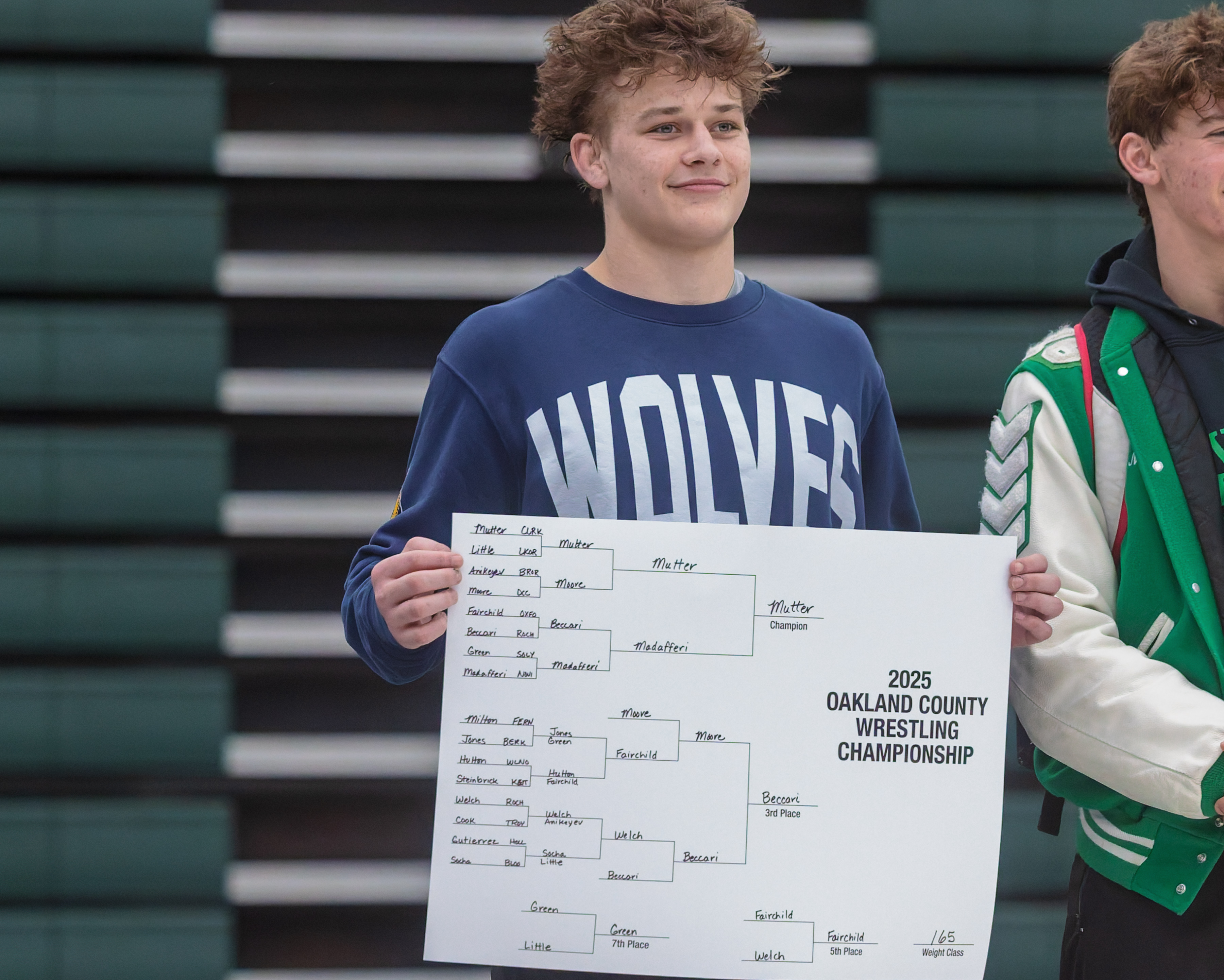 Clarkston's Ayden Mutter took home the Oakland County Championship at...