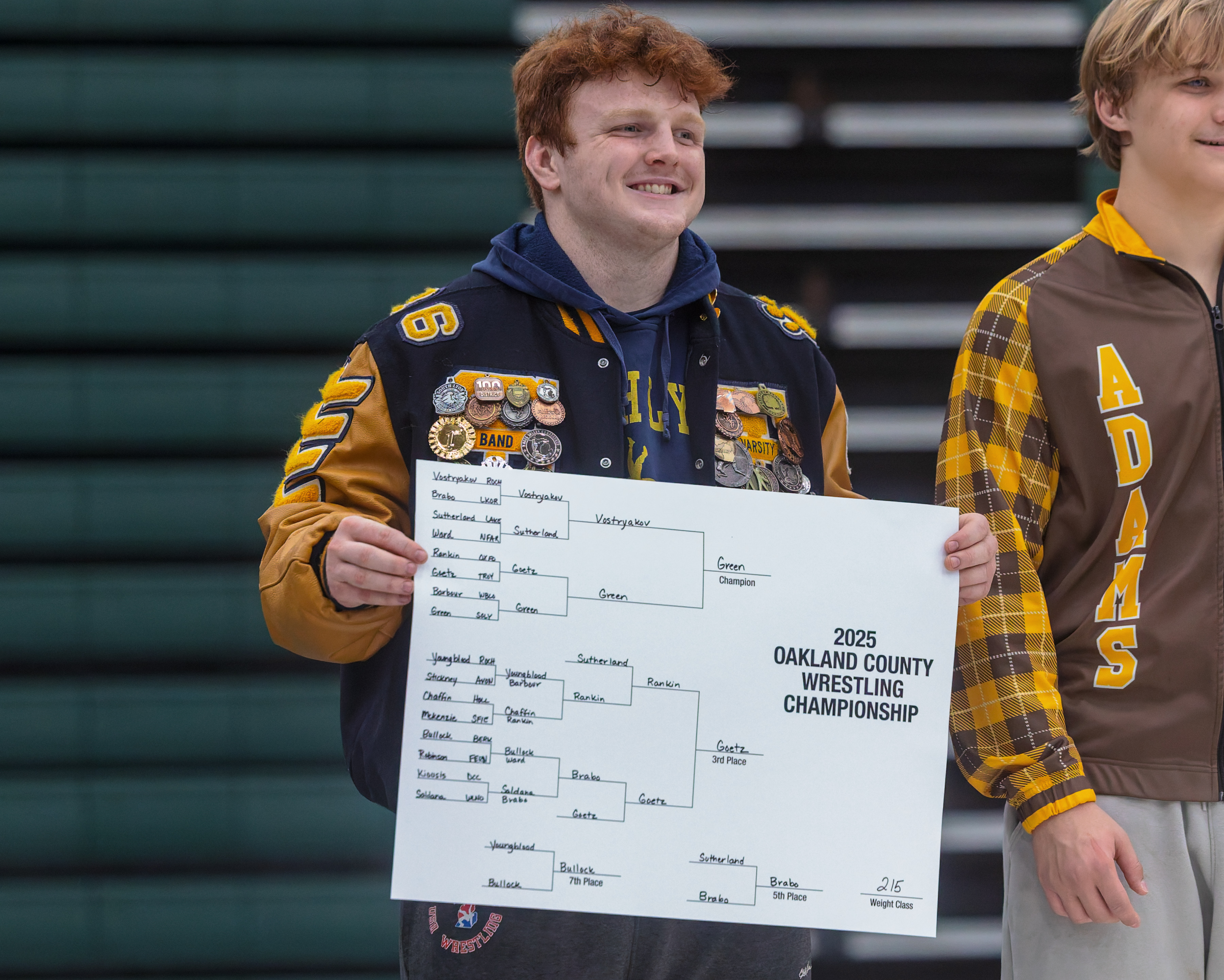 South Lyon's RJ Green took home the Oakland County Championship...