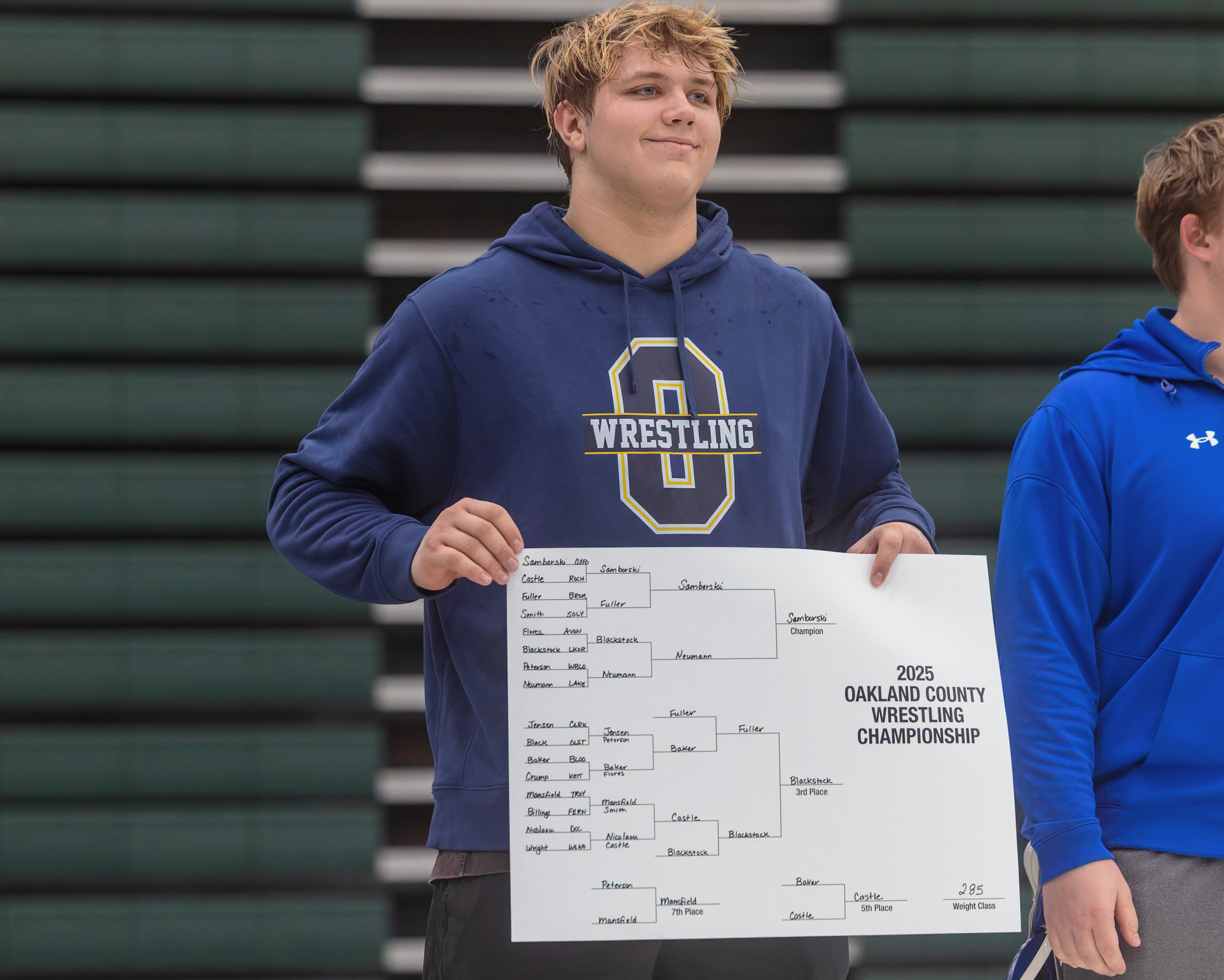 Oxford's Liam Samborski took home the Oakland County Championship at...