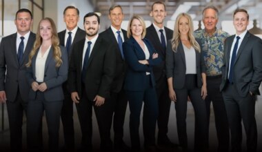 Blurred empty open space office. Abstract light bokeh at office