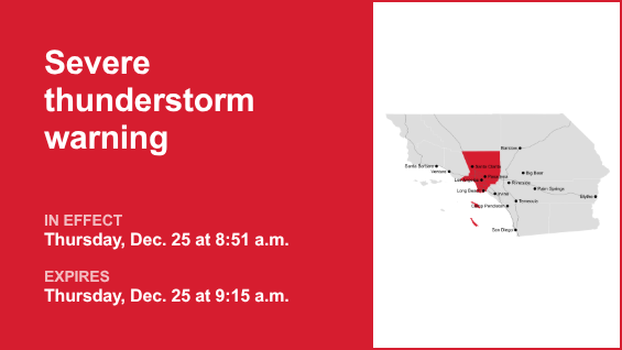Thunderstorms with damaging winds in Los Angeles County Thursday – wind gusts reaching 60 mph – Daily News
