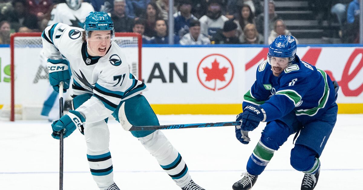 Vancouver product Macklin Celebrini nets two points, Sharks double up Canucks