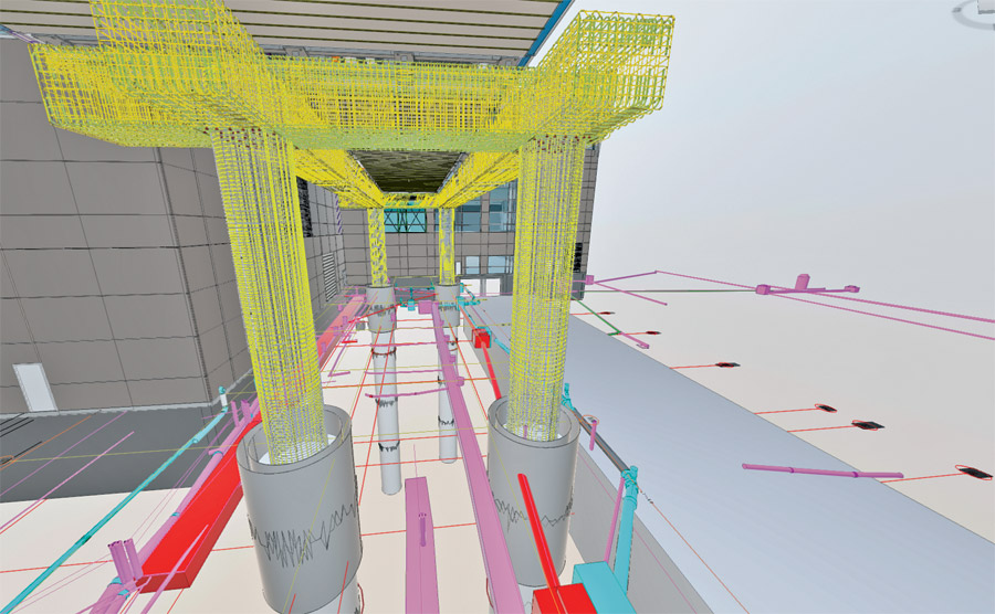 The walkway foundations