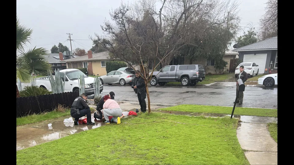Officers and the family of Jeremy Raul Sanchez, 26, make life-saving efforts after Sanchez was shot Dec. 24, 2024, by a state probation officer in Fresno, according to the family attorney.