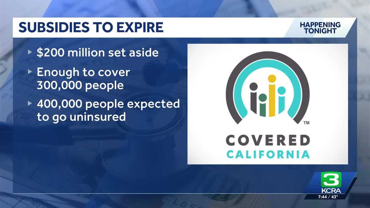 Affordable Care Act subsidies set to expire, impacting some Covered California premiums