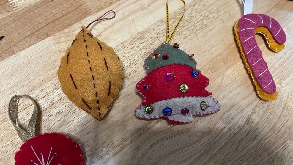 {p}Festive felt ornaments that will be available to make the ornament workshop, hosted at The Studio.{/p}{p}PHOTO: KBAK{/p}{p}{/p}{p}{/p}
