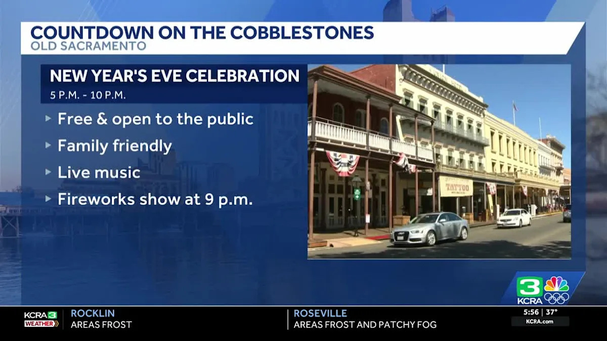 Old Sacramento to host family-friendly New Year's Eve event 'Countdown on the Cobblestones'