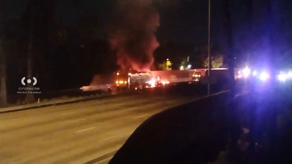 Deadly fiery crash involving semi-truck in Boyle Heights – NBC Los Angeles