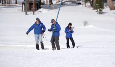 California snowpack at 71% in first snow survey of the season