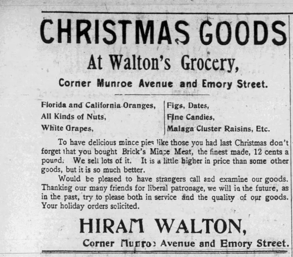 You don’t have to go 2,740 miles to taste a California orange. Walton’s Grocery store in Asbury Park has both California and Florida oranges in stock, as well as figs, dates and “all kinds of nuts,” as advertised in the Asbury Park Press on Friday, December 21, 1900.