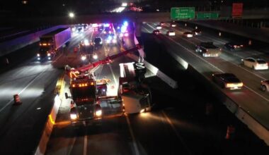 Suspect in stolen dump truck arrested after chase ends in crash on Highway 50 in Sacramento