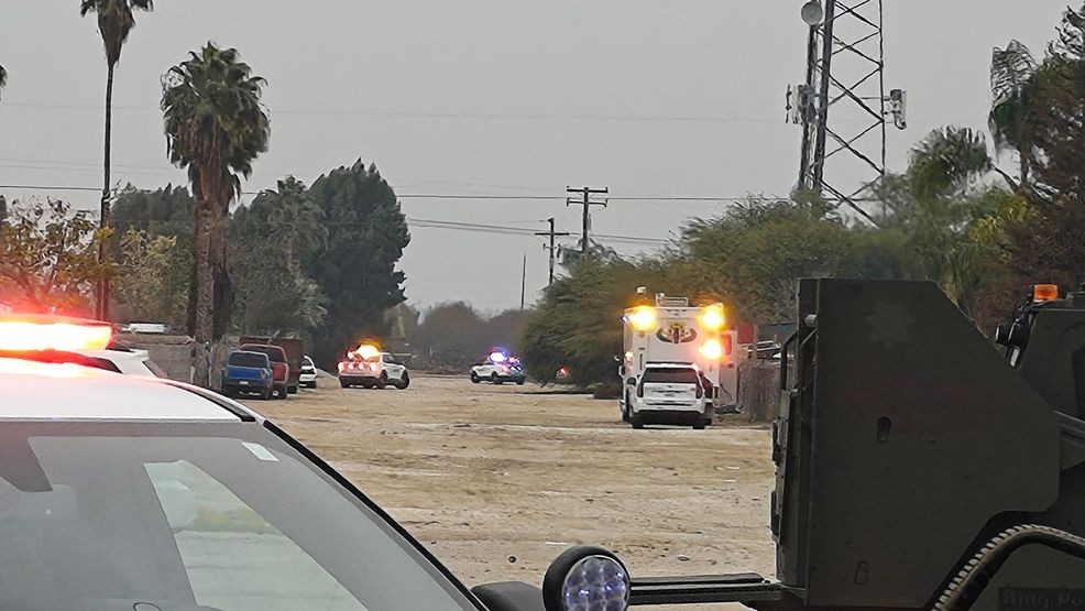 There is a heavy KCSO presence near Lamont Friday afternoon. PHOTO: KBAK/KBFX