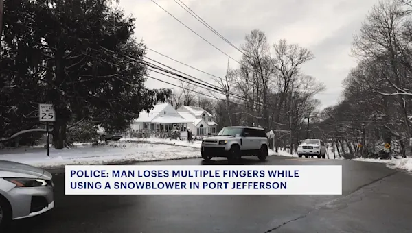 Man loses multiple fingers while using snowblower in Port Jefferson