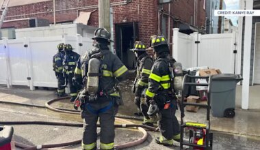Firefighter hurt battling blaze at Long Beach deli
