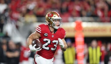 49ers news: Christian McCaffrey has a ‘stiff’ back; George Kittle will be limited