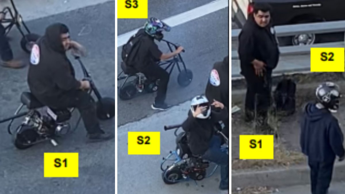 3 people on ‘pocket bikes’ accused of assaulting CHP officers – NBC Los Angeles