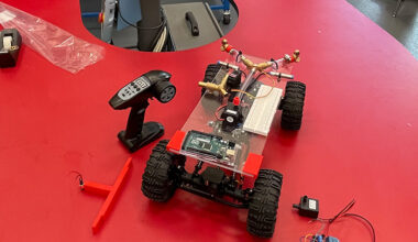 four wheeled project on display at open house