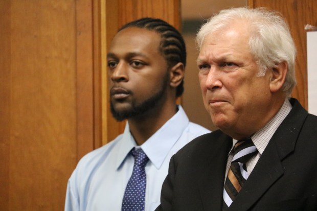 defendant and lawyer