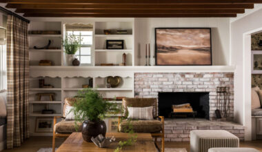 Living Room Long Beach Cottage by Krimson Haus