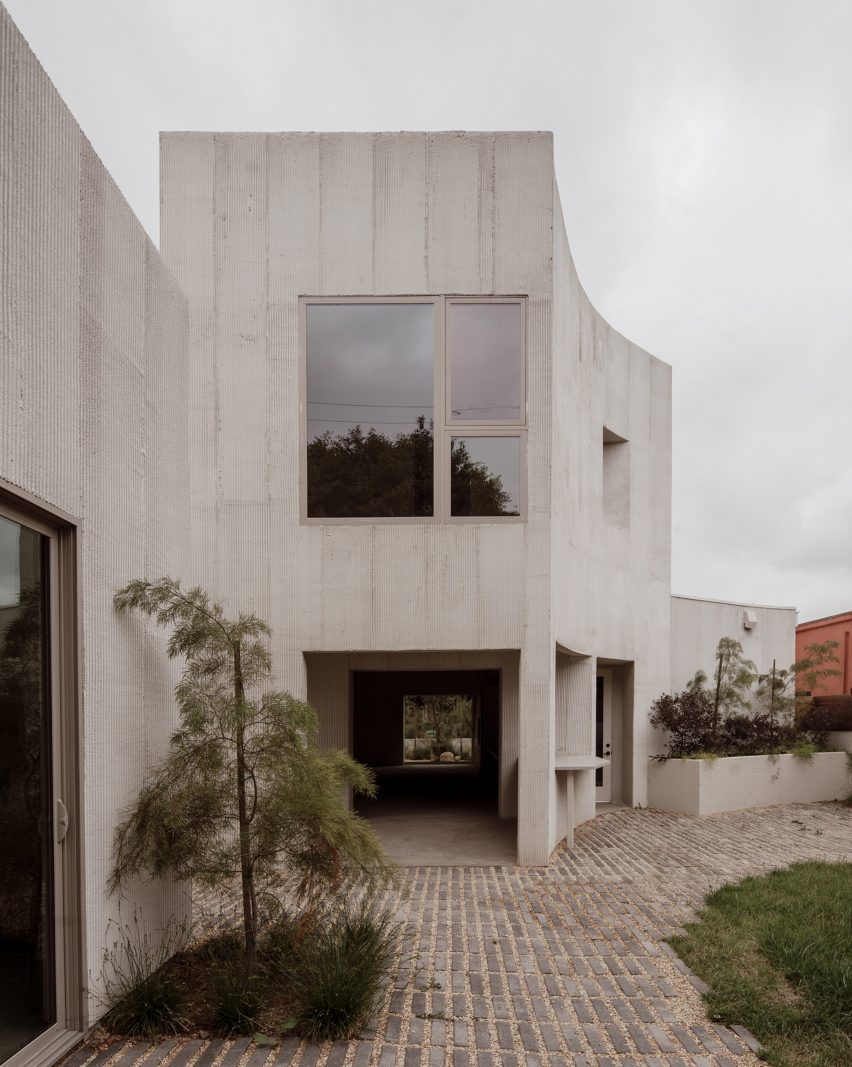 Concrete house in California