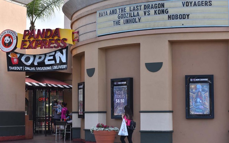 Reading Theaters at Grossmont Center in La Mesa reopens now that the county is in the orange tier.