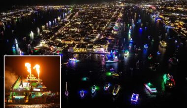 117th Newport Beach Christmas Boat Parade lights up holiday cheer in California: photos