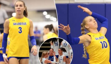 Trans volleyball player Blaire Fleming hits back at claim about female teammate's eating disorder