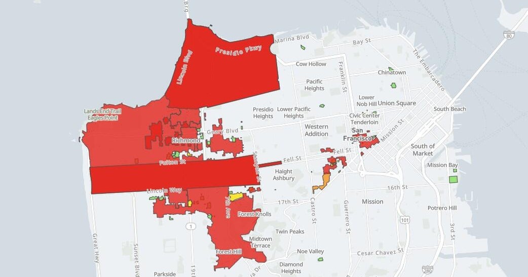 Power outage in San Francisco affecting thousands of residents