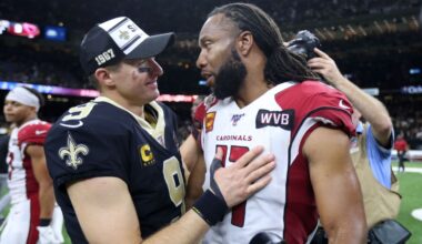 Brees, Fitzgerald lead Pro Football Hall of Fame finalists