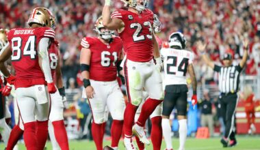 San Francisco 49ers' Throwback Red Uniforms on Sunday Night Football