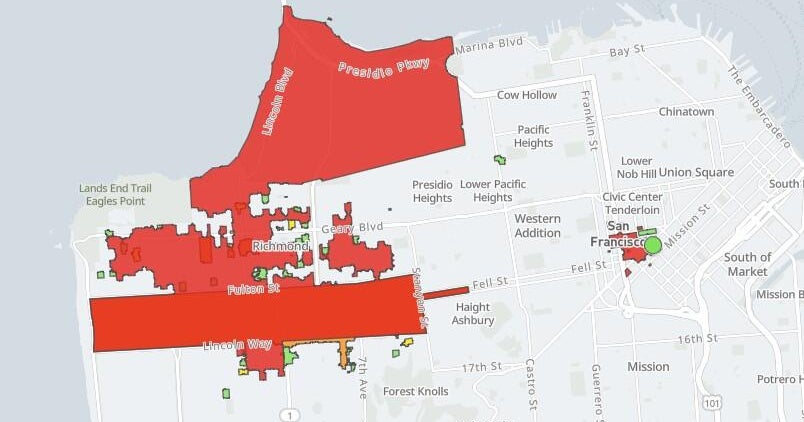 Power restored to about 110,000 San Francisco customers after widespread outage