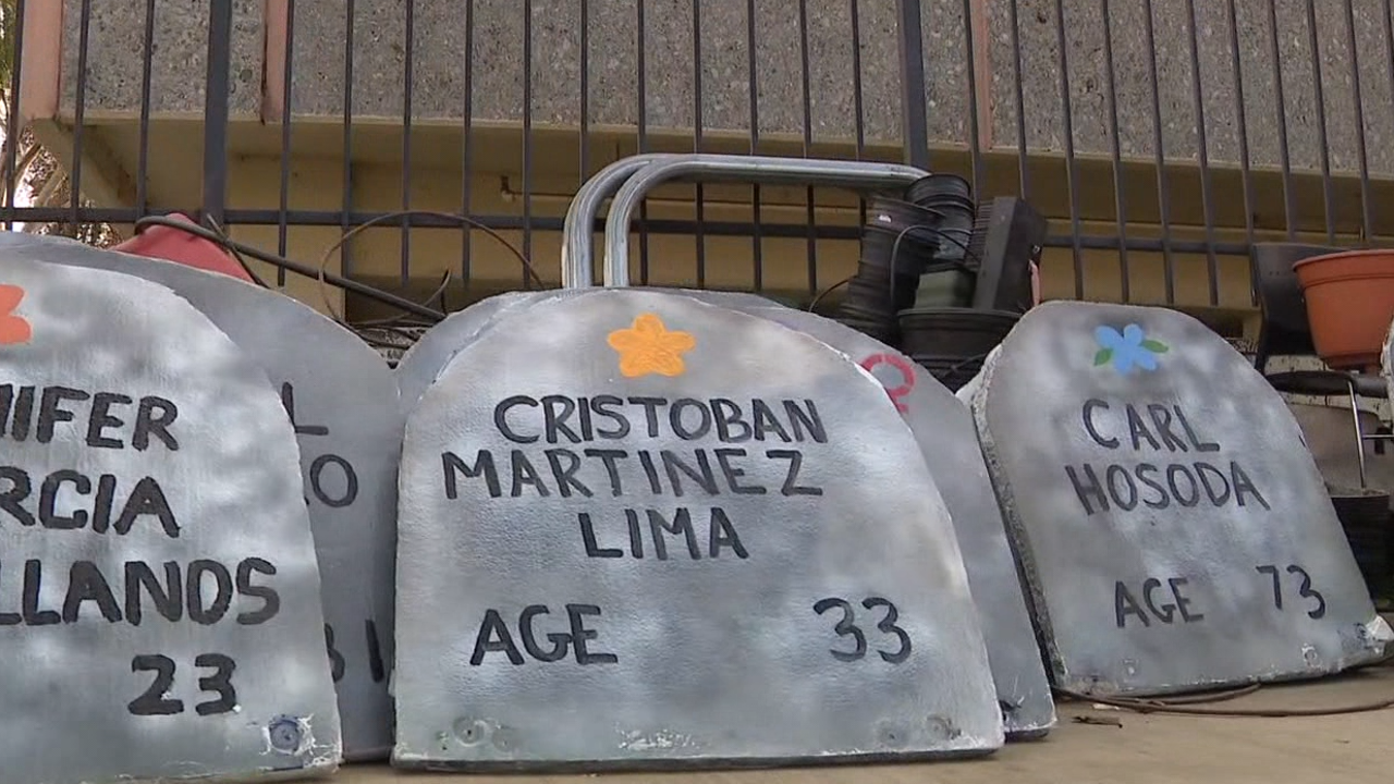 Tombstone memorial honors unhoused as Santa Clara County deaths fall
