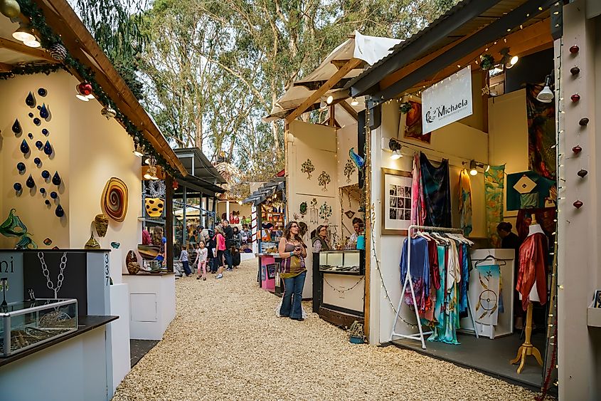 Sawdust Art Winter Festival in Laguna Beach, California