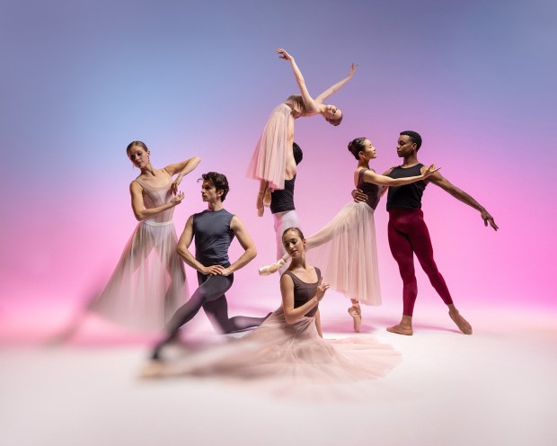 The dancers of Pointeworks ballet company performed the concert "Ballet Nights," featuring multiple world and local premiere pieces, last June in La Jolla. (Sam Zauscher)