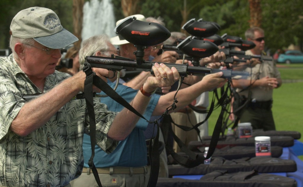 Suit challenges California ban on less-lethal pepperball weapons