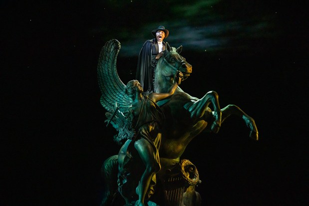 Isaiah Bailey as the Phantom in the North American tour of "The Phantom of the Opera," which will play September 2-13, 2026, at the San Diego Civic Theatre. (Matthew Murphy)