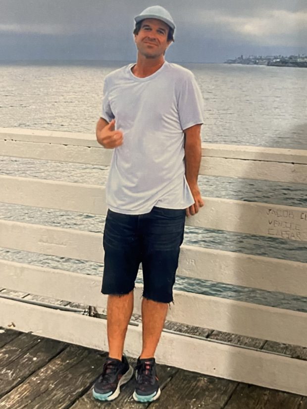 Eric Van Tine is pictured at the coast before his arrest. (Matthew Van Tine)