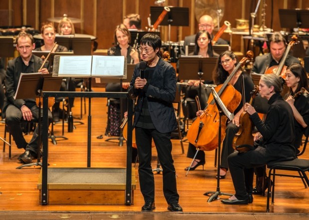 Composer and UC San Diego music professor Lei Liang is shown in Boston in 2018. This past January, he served as composer-in-residence at the New Festival in Boston. (Lei Liang)