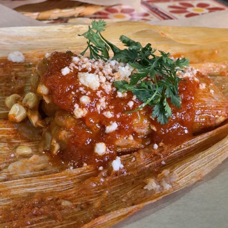 A tamal rojo from Komal