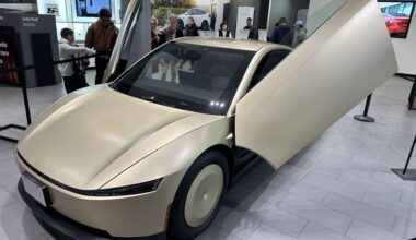 Production-ready Tesla Cybercab hits showroom floor in San Jose