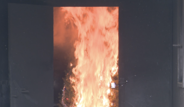 Fire crews show dangers of dry Christmas trees in safety demo