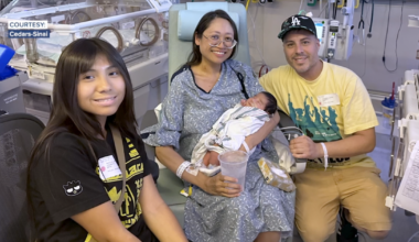 Woman gives birth days after learning she was pregnant