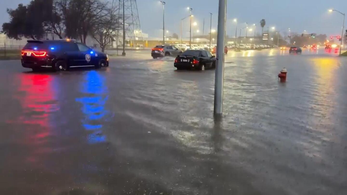 Heavy rain in northern California leads to water rescues and 1 death